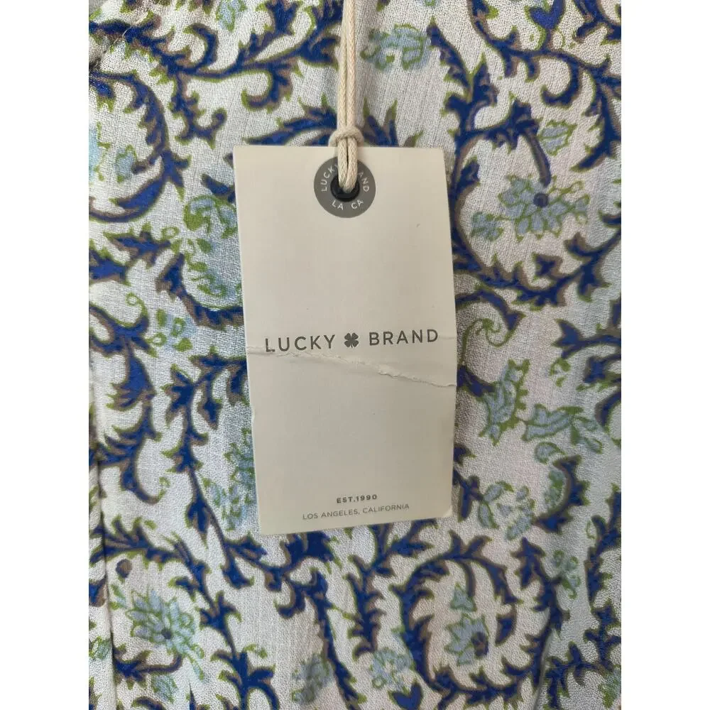 Lucky Brand Floral Paisley Maxi Dress Women's Large - Picture 4 of 11